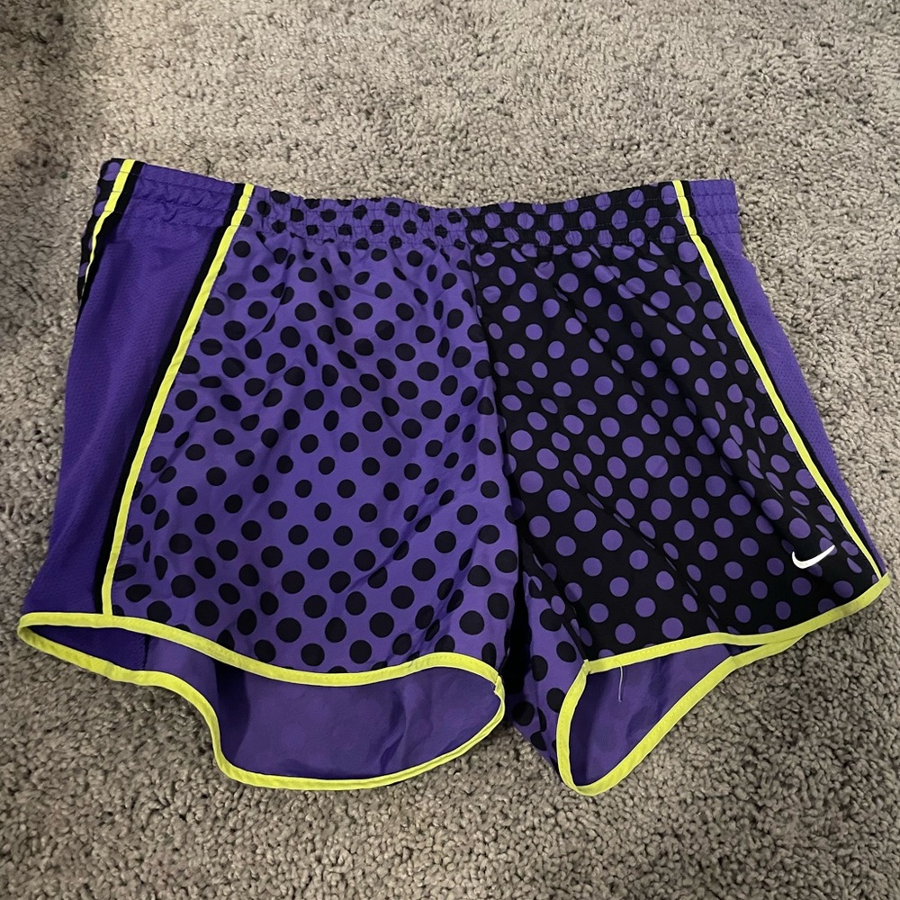 Nike Purple Polka Dot Athletic Shorts